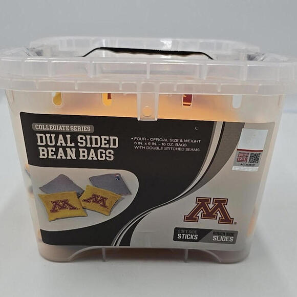 Minnesota Golden Gophers MLB Corn Hole Bean Bags‎ (SET OF 4) with Case - Picture 2 of 7